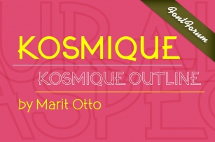 Kosmique Volume Font Download