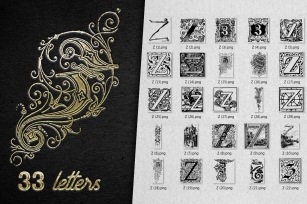 Vintage Letter Z Vector And PNG Font Download