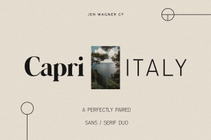 Capri Duo w/ 6 Free Logos Font Download