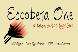 Escobeta One -Brush font- Font Download