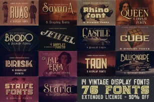 14 Vintage Display Font Download