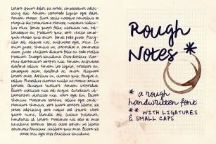 Rough Notes handwritten font Font Download
