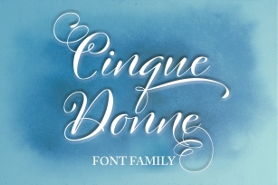 Cinque Donne Family Font Download