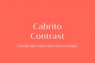 Cabrito Contrast Font Download