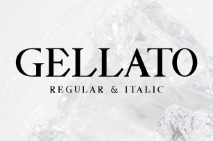 GELLATO // Modern Serif Font Download