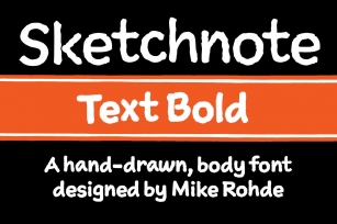 Sketchnote Text Bold Font Download