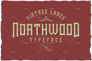 Northwood Vintage Label Typeface Font Download