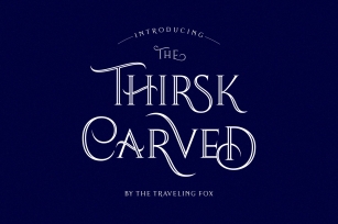 Thirsk Carved Font Download