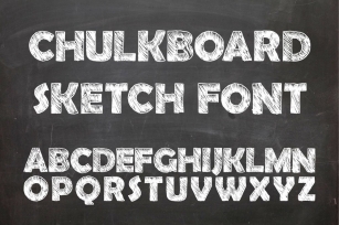 Chulkboard sketch font Font Download