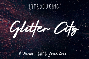 Glitter City Trio + Logos Font Download