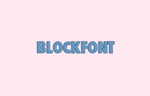 BlockFont.ttf Font Download