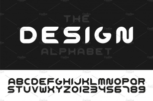 Trendy stylized english alphabet Font Download