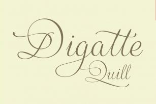 Digatte Quill Font Download