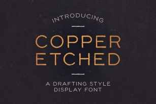 Copper Etched Display Font Download