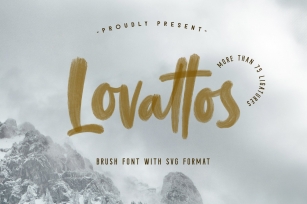 Lovattos SVG  Regular Font Download