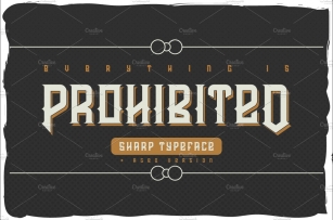 Prohibited typeface Font Download