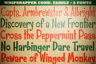 Whipsnapper Condensed Family Font Download