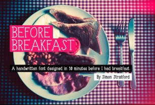 Before Breakfast font Font Download