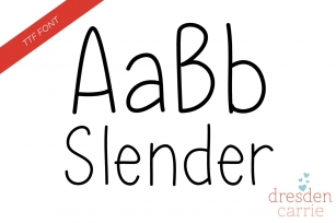 Slender Hand-Drawn Font Download