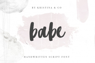 Babe Handwritten script Font Download