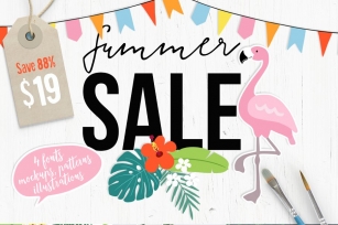 Summer Sale Bundle 88% Off Font Download