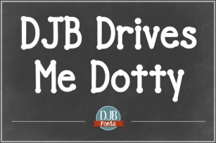 DJB Drives Me Dotty Font Download