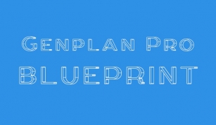 Genplan Pro Blueprint Font Download