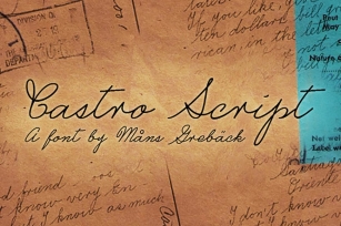 Castro Script Font Download