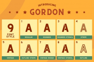 CS Gordon Family Font Download