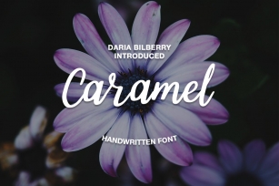Caramel handwritten font Font Download