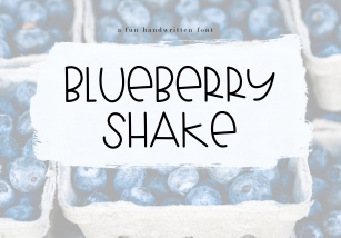 Blueberry Shake Font Download