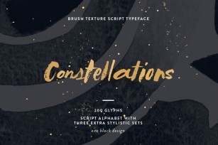 Constellations Textured Script Font Download