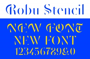 Robu Stencil Font Download