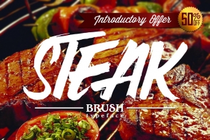 GL Steak Brush Font Download