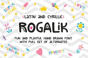 Rogalik Hand Lettered Font Download