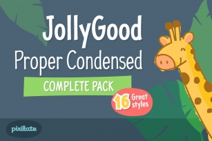JollyGood Proper Condensed- Complete Font Download