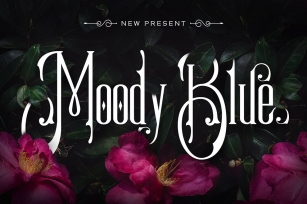 Moody Blue Typeface Font Download