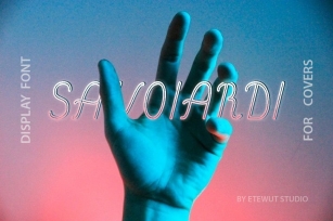 Savoiardi Display Font Download