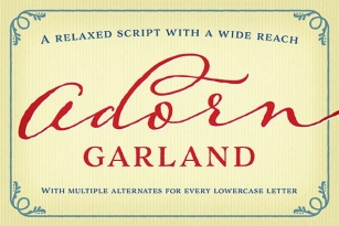 Adorn Garland Font Download