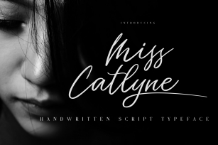 Miss Catlyne // Handwritten Script Font Download