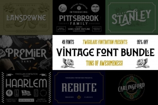 Vintage Bundle Font Download