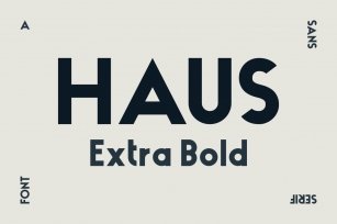 HAUS Sans Extra Bold Font Download