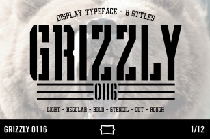 Grizzly 0116 Display Typeface Font Download