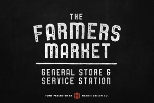 Service Station Vintage Market Font Download
