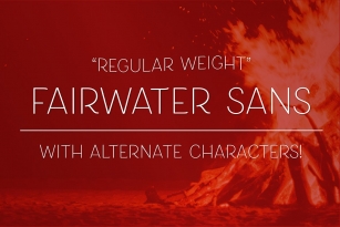 Fairwater Sans Regular Font Download