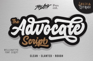 Advocate Script 4 Style + Extras ⚡ Font Download
