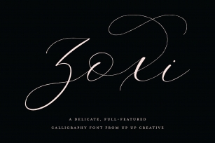 Zoxi, a Calligraphy Script Font Download