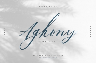 Aghony Font Download