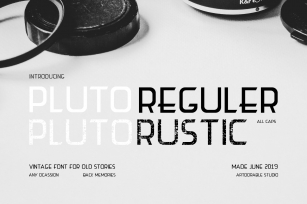 Pluto Vintage Reguler and Rustic Font Download