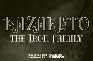 Bazaruto Iron Family Font Download